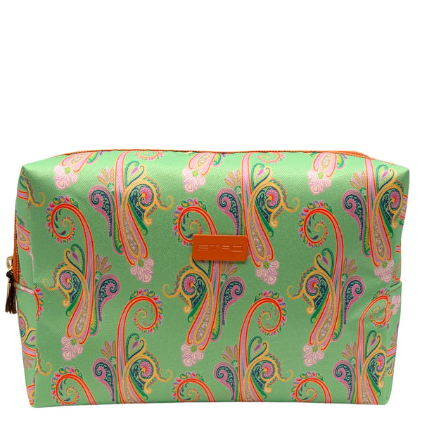 Etro Kulturtasche Paisley Green Large