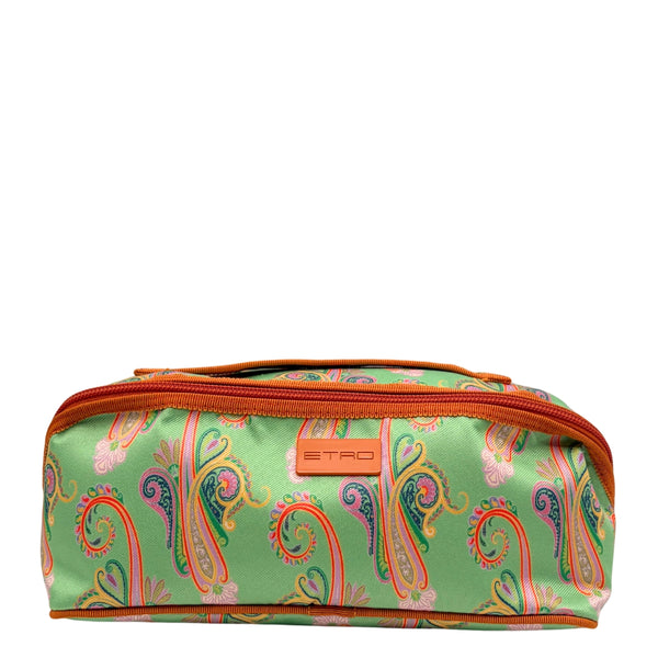 Etro Kulturtasche Paisley Green Large Low