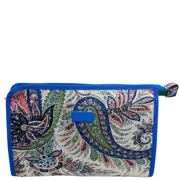 Etro Kulturbeutel Aquablau Mittel 4