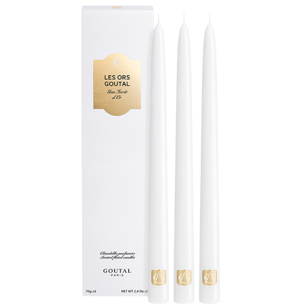 Une Forêt d'Or (Noël / Christmas) 3 x Scented Taper Candle Limited Edition 2025