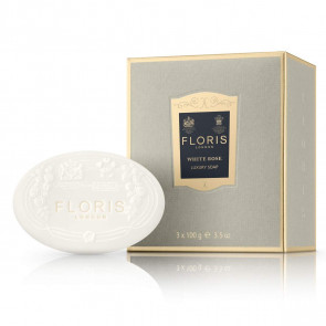 Floris White Rose Luxury Soaps (3 pieces) 