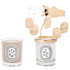 Diptyque Holiday Carousel Set with two Candles: Ambre & Feu de Bois